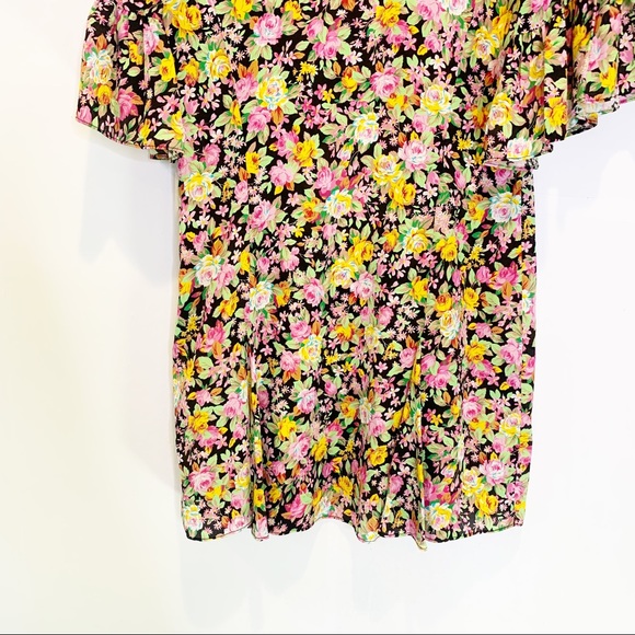 LES RÊVERIES Floral Silk Crepe De Chine Dress 6 - Picture 8 of 11